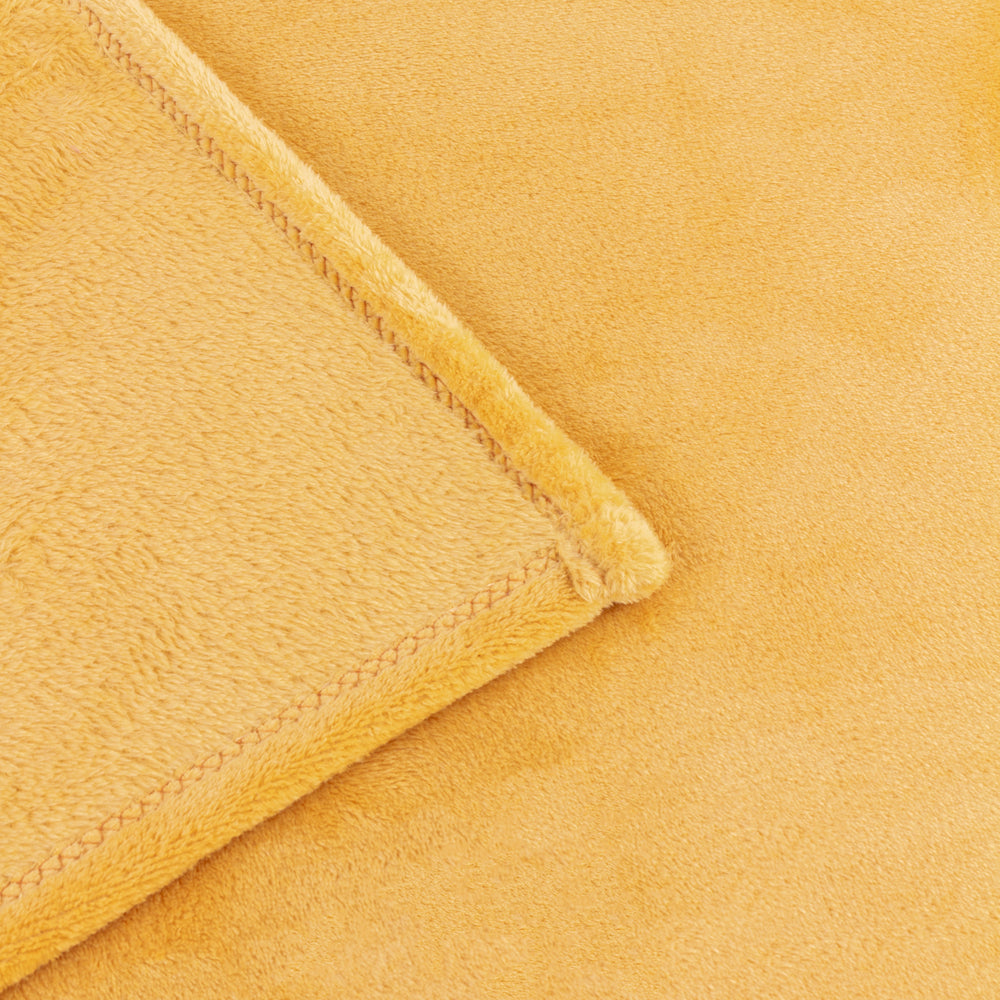 Harrow Fleece Throw Ochre