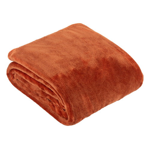 Harrow Fleece Throw Rust