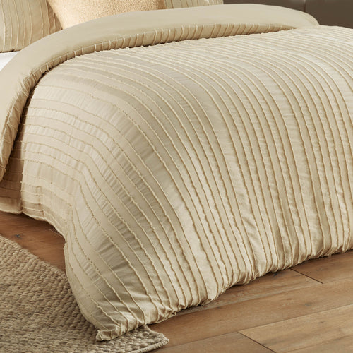 Striped Cream Bedding - Harrison Stripe Tufted Soft Touch Duvet Cover Set Linen Duvet Day