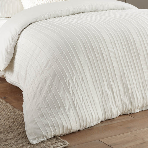 Striped White Bedding - Harrison Stripe Tufted Soft Touch Duvet Cover Set White Duvet Day