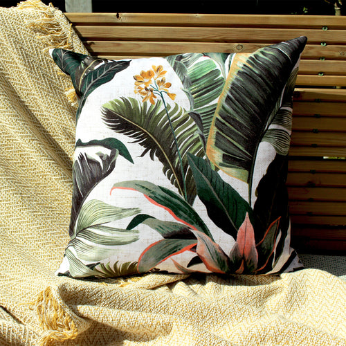 Jungle Green Cushions - Hawaii Outdoor Cushion Cover Forest Green furn.
