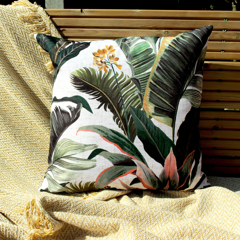 Hawaii Green Outdoor Cushion Cover Forest Green Cushions furn