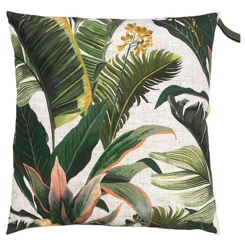 Jungle Green Cushions - Hawaii Large 70cm Outdoor Floor Cushion Cover Forest Green furn.