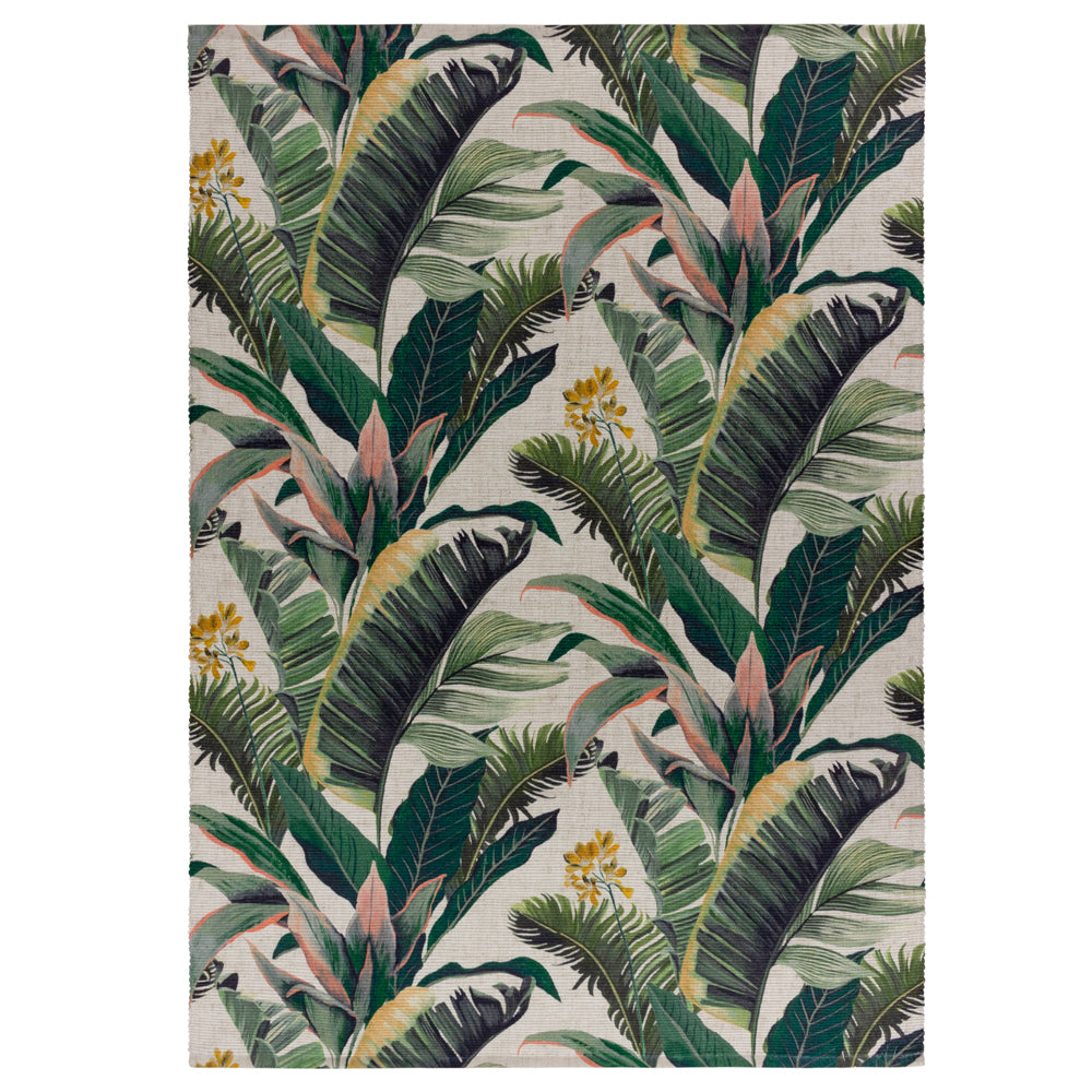 Hawaii Green 120x170cm Outdoor Washable Rug | Green Rugs | Wylder