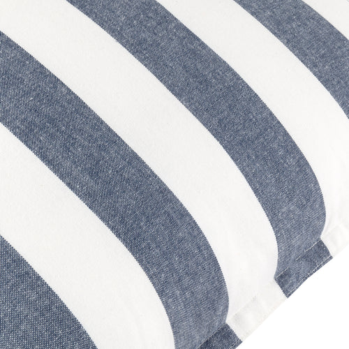 Striped Blue Cushions - Hayle Cotton Outdoor Cushion Cover Navy Yard