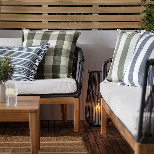 Hayle 100% Cotton Outdoor Cushion Navy