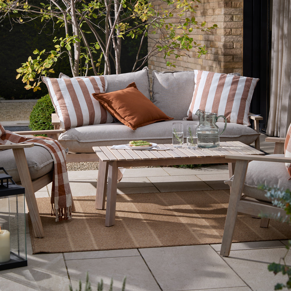 Hayle 100% Cotton Outdoor Cushion Pecan