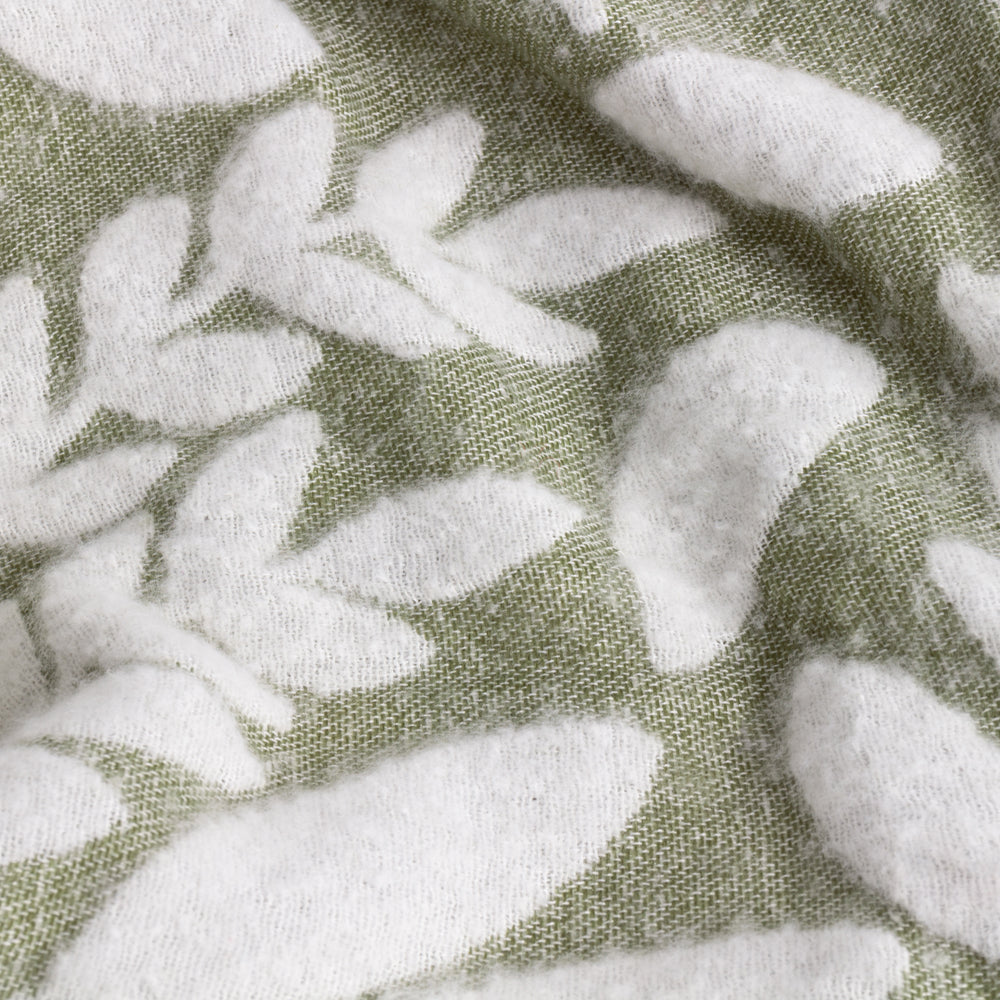 Hazel Woven Throw Olive