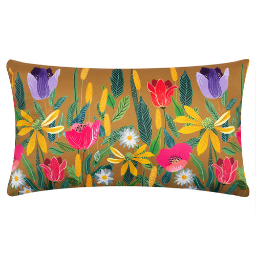 Floral Yellow Cushions - House of Bloom Celandine Rectangular Outdoor Cushion Cover Saffron Wylder