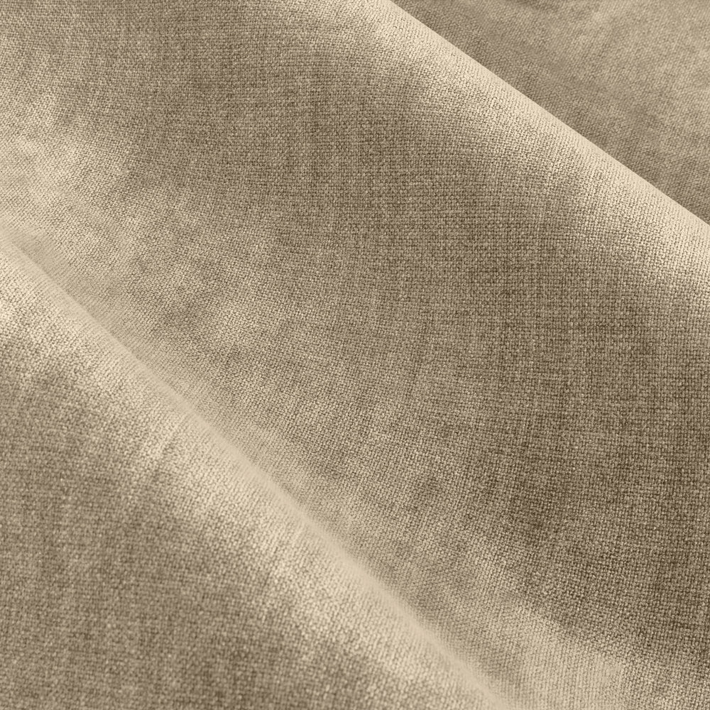 Heavy Chenille Fully Lined Velvet Pencil Pleat Curtains Natural