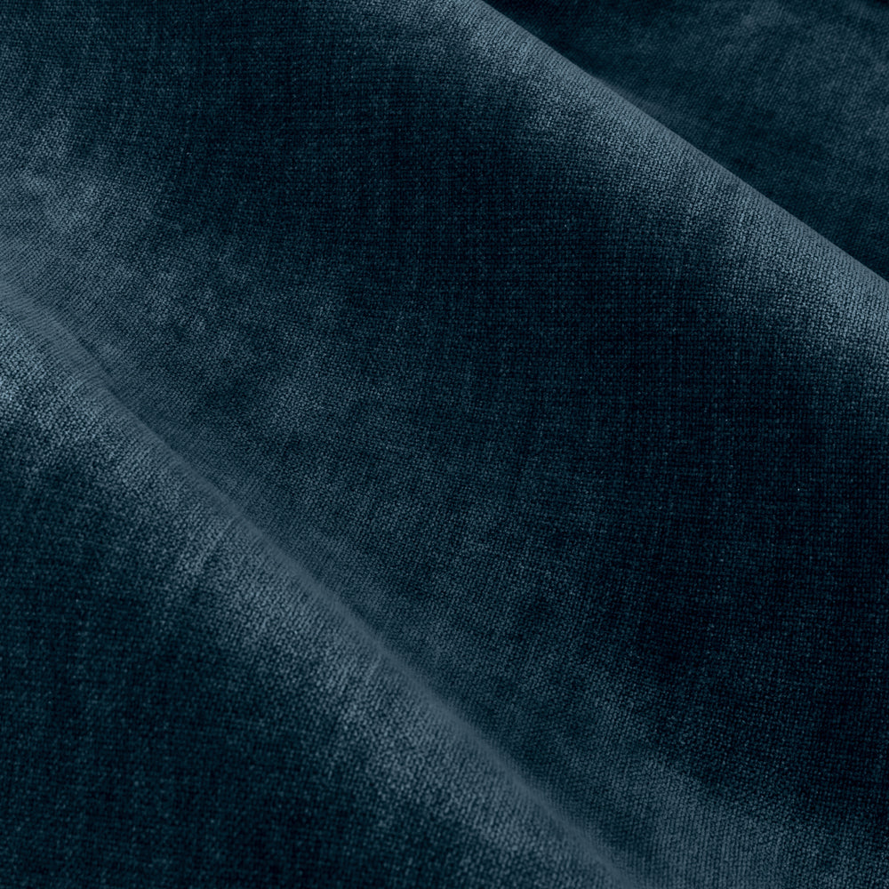 Heavy Chenille Fully Lined Velvet Pencil Pleat Curtains Navy