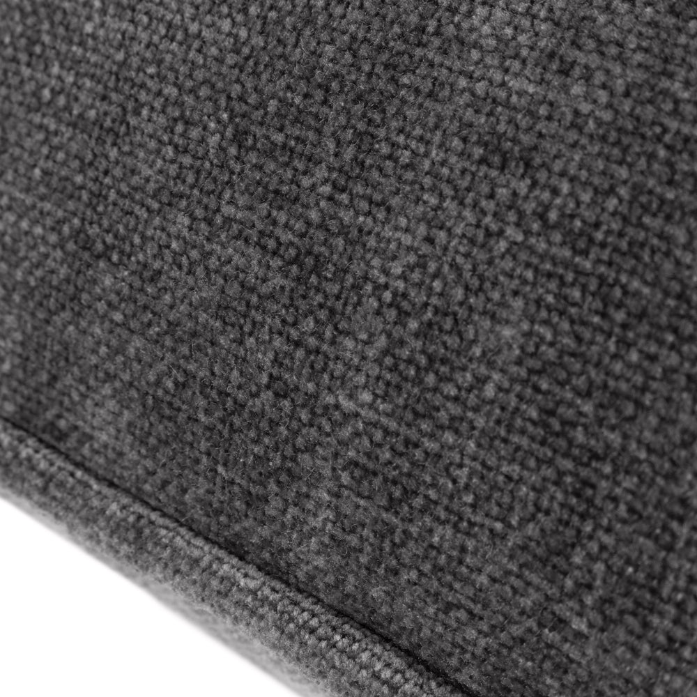 Heavy Chenille Piped Cushion Charcoal
