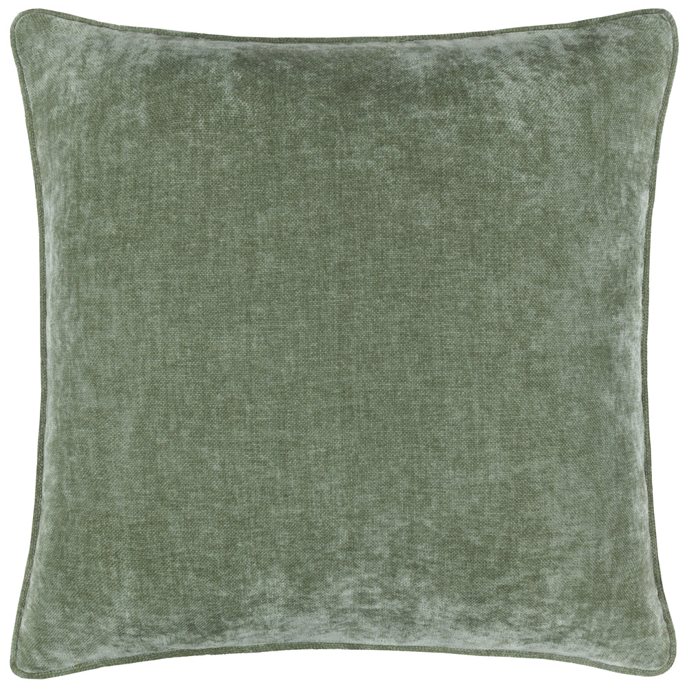 Heavy Chenille Piped Cushion Eucalyptus