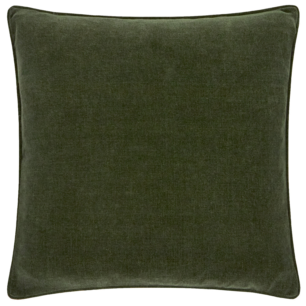Heavy Chenille Piped Cushion Lichen