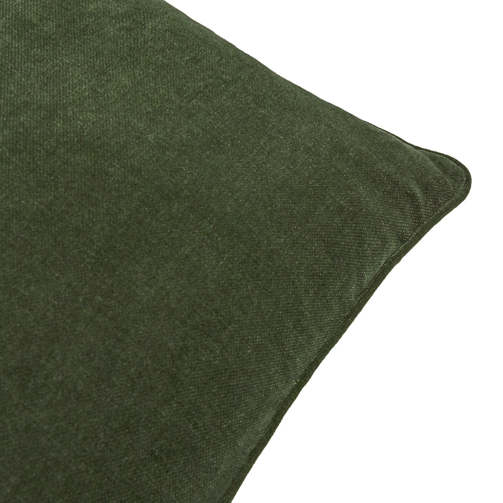 Heavy Chenille Piped Cushion Lichen