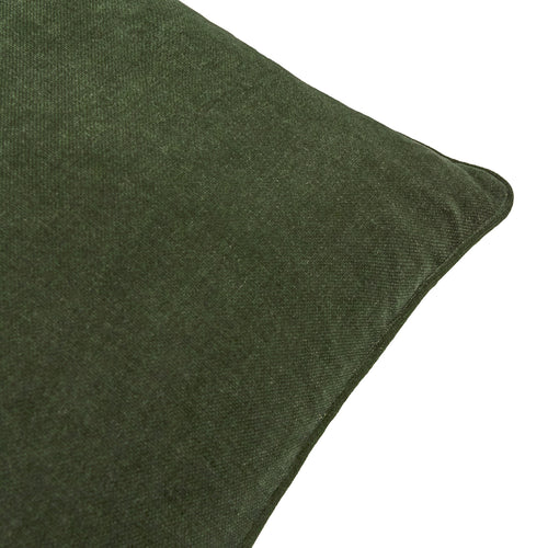 Heavy Chenille Piped Cushion Lichen
