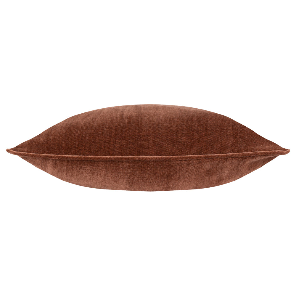 Heavy Chenille Piped Cushion Nutmeg