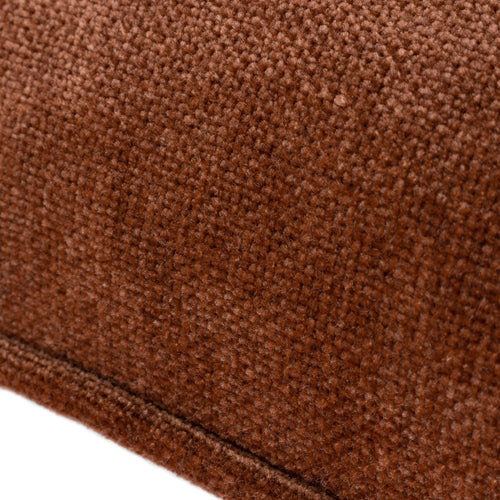 Plain Brown Cushions - Heavy Chenille  Cushion Cover Nutmeg Yard