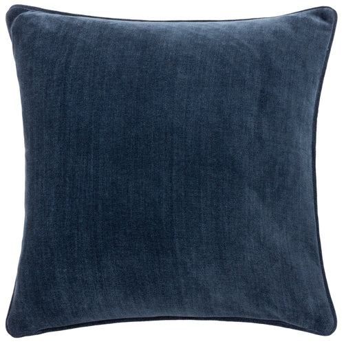 Plain Blue Cushions - Heavy Chenille  Cushion Cover Navy Yard