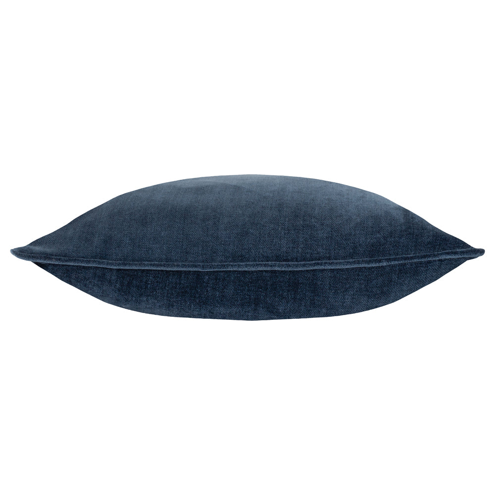 Heavy Chenille Piped Cushion Navy