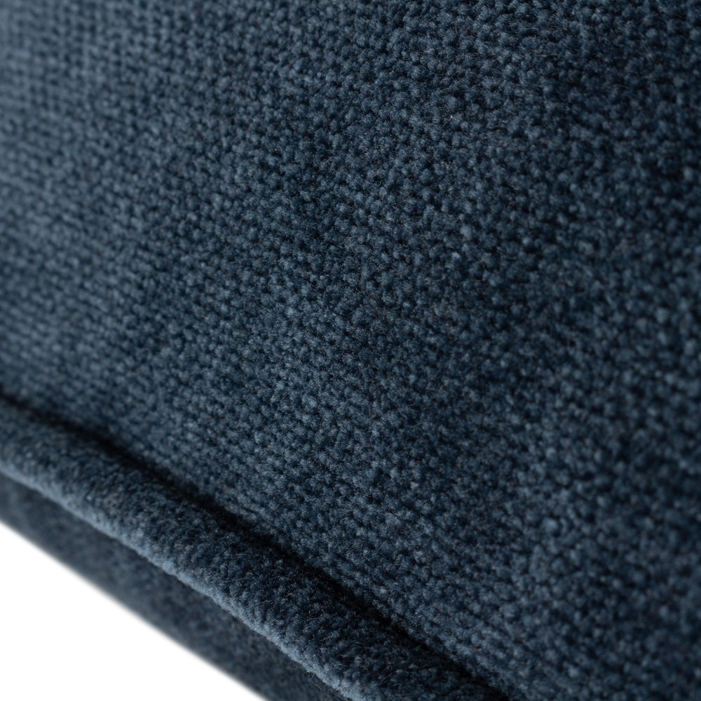 Heavy Chenille Piped Cushion Navy