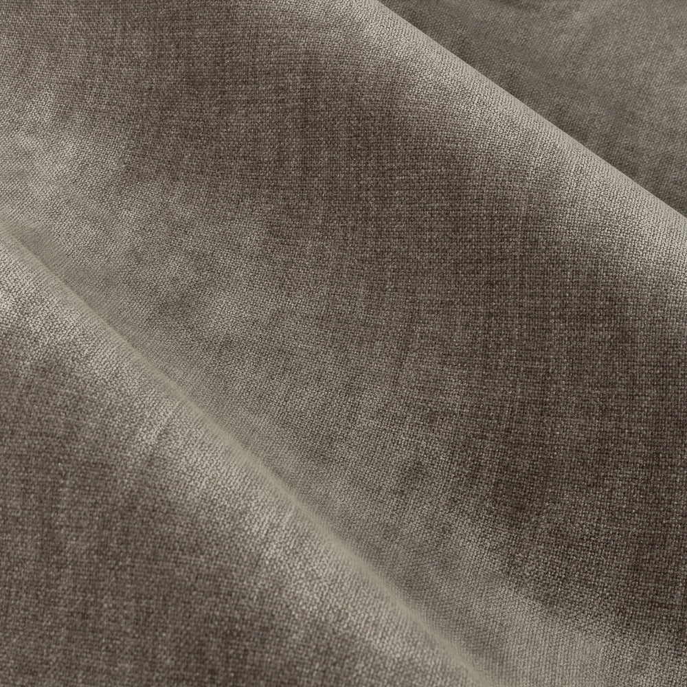 Heavy Chenille Fully Lined Velvet Eyelet Curtains Greige