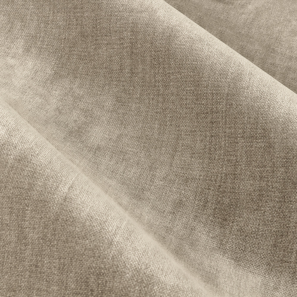 Heavy Chenille Fully Lined Velvet Eyelet Curtains Natural