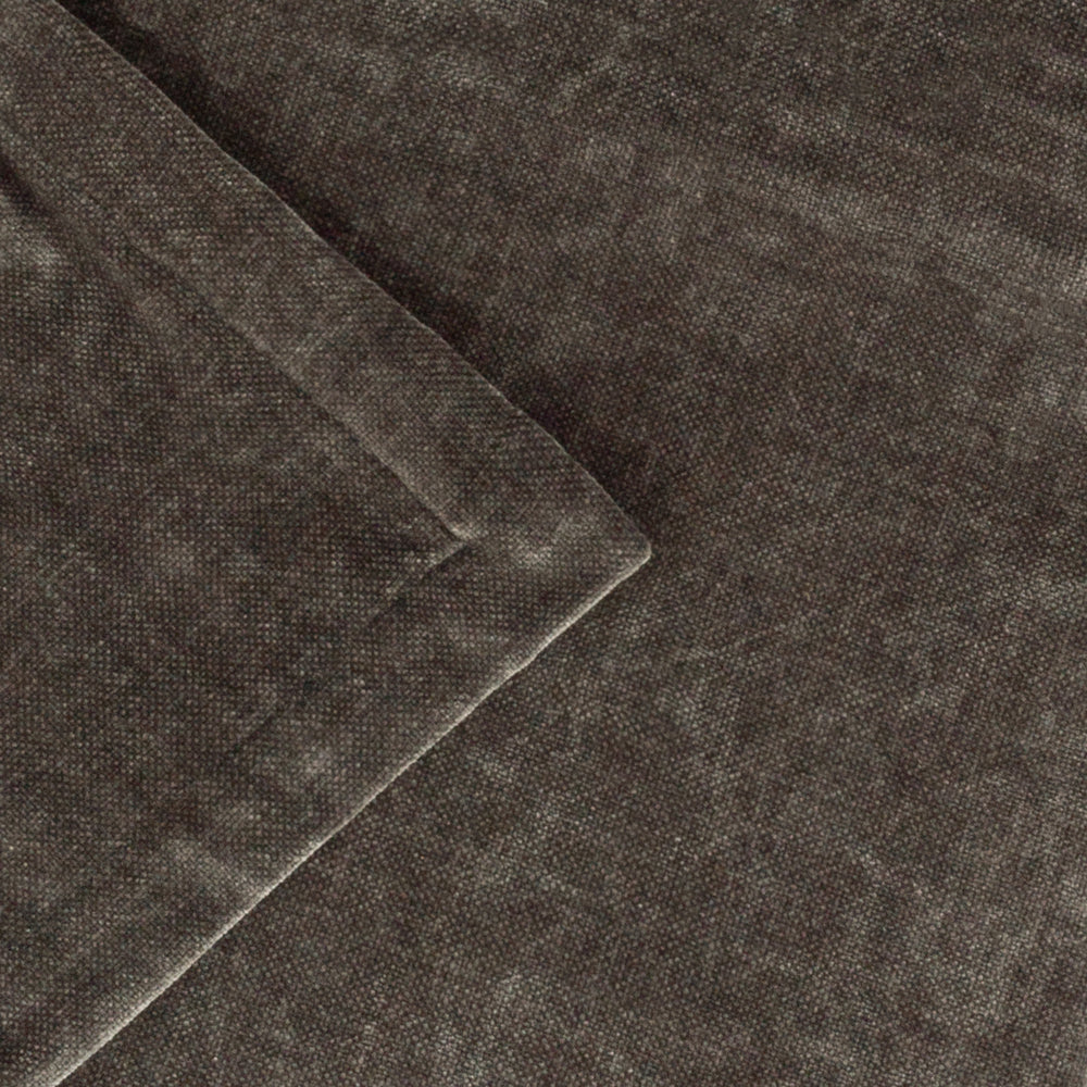 Heavy Chenille Velvet Throw Charcoal