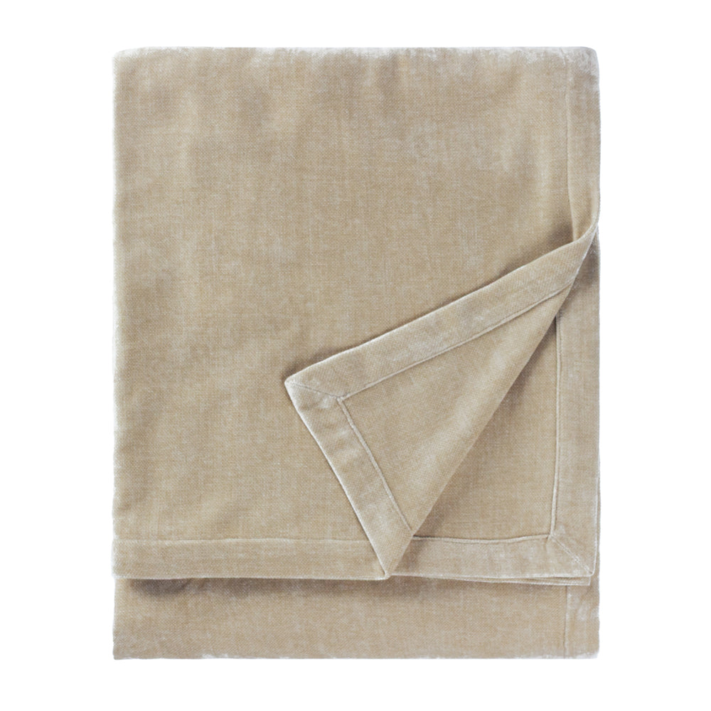 Heavy Chenille Velvet Throw Linen