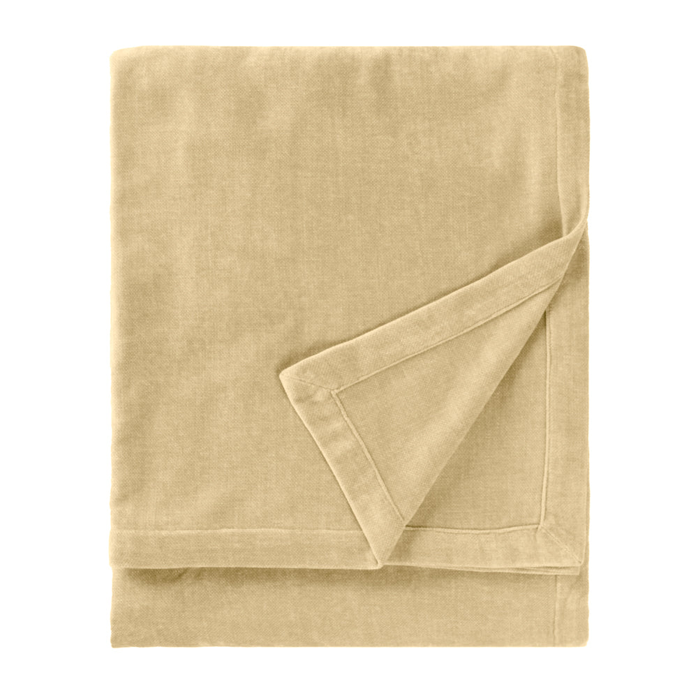 Heavy Chenille Velvet Throw Natural