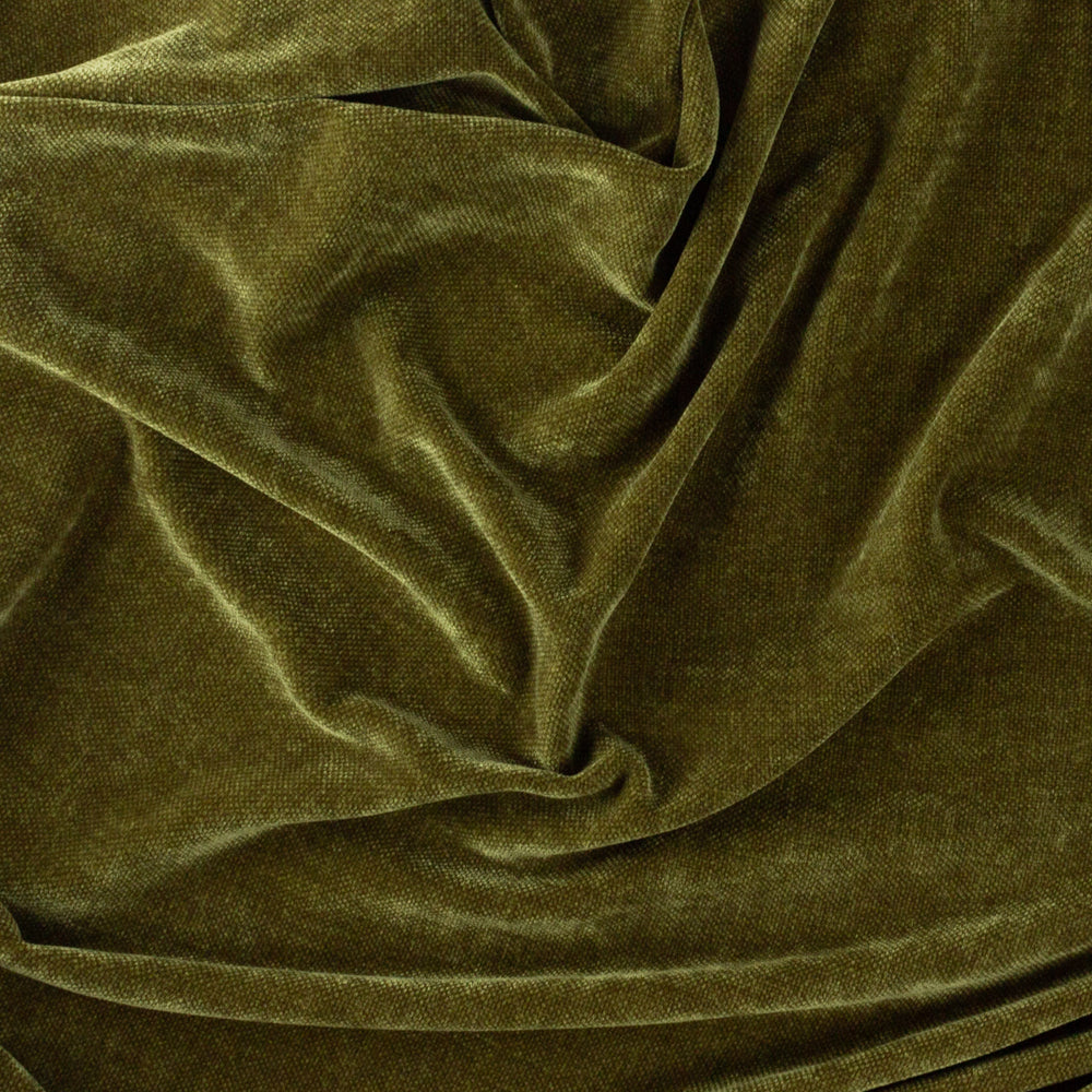 Heavy Chenille Velvet Throw Olive