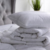 miah. Luxury Hotel Quality Duck Feather Pillow in White