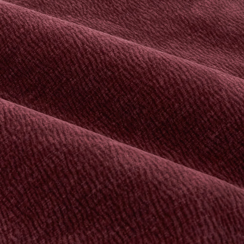 Heath Washed Velvet Fully Lined Pencil Pleat Curtains Beetroot