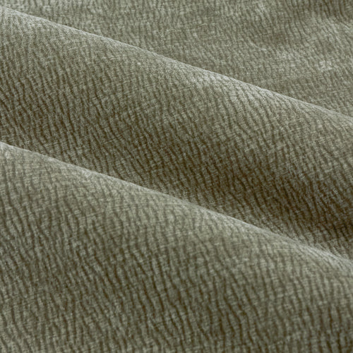 Heath Washed Velvet Fully Lined Pencil Pleat Curtains Eucalyptus