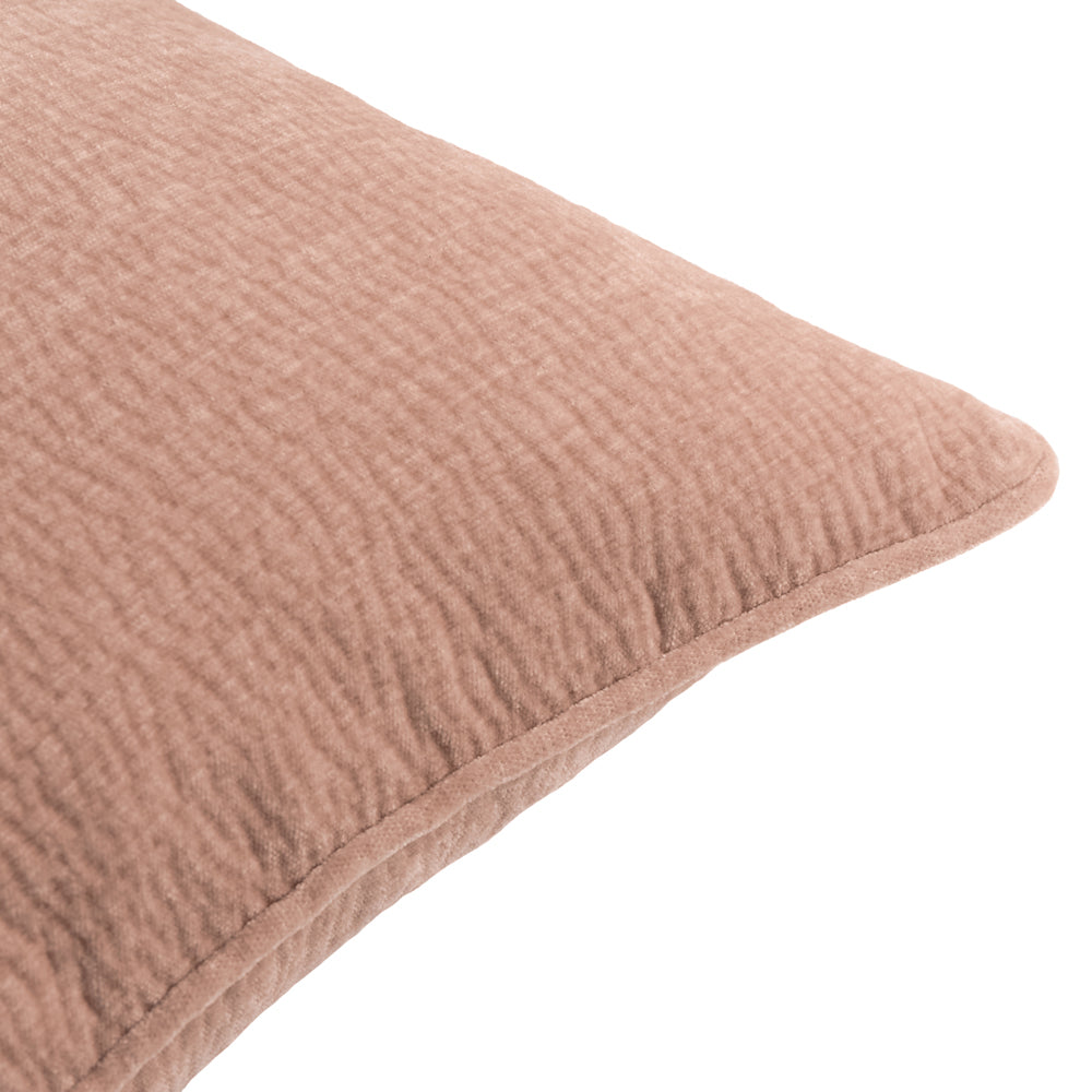 Heath Washed Velvet Textured Cushion Cotta