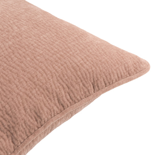 Heath Washed Velvet Textured Cushion Cotta