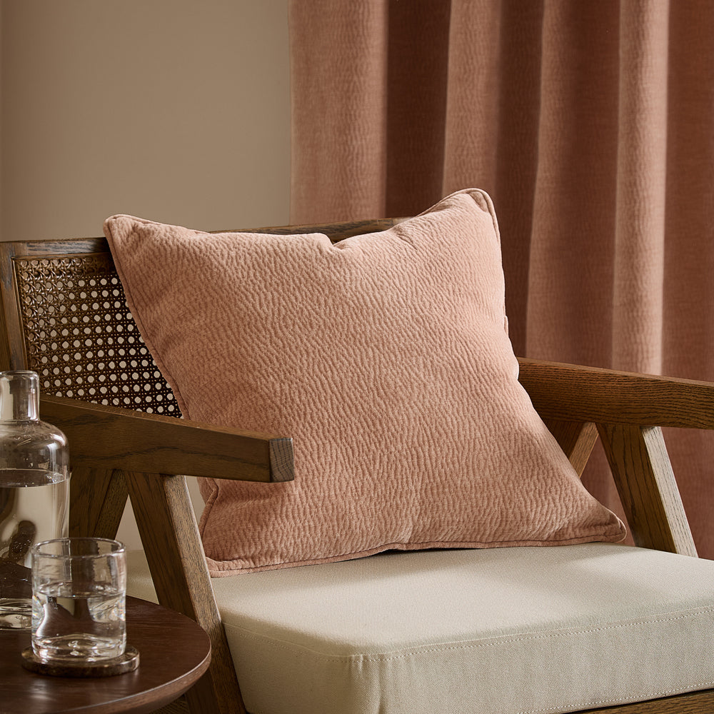 Heath Washed Velvet Textured Cushion Cotta