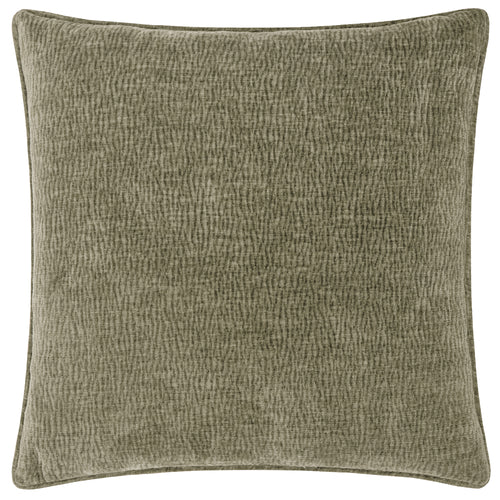 Heath Washed Velvet Textured Cushion Eucalyptus