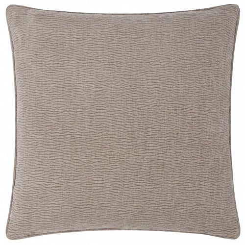 Heath Washed Velvet Textured Cushion Greige