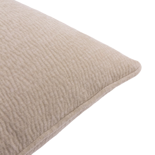 Heath Washed Velvet Textured Cushion Linen