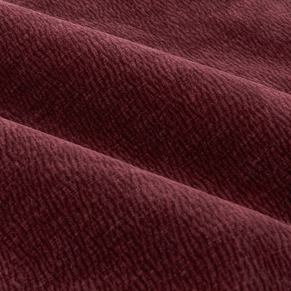 Heath Washed Velvet Fully Lined Eyelet Curtains Beetroot