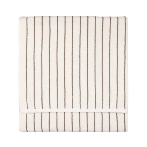 Hebden Narrow Stripe 100% Cotton Towels Mole