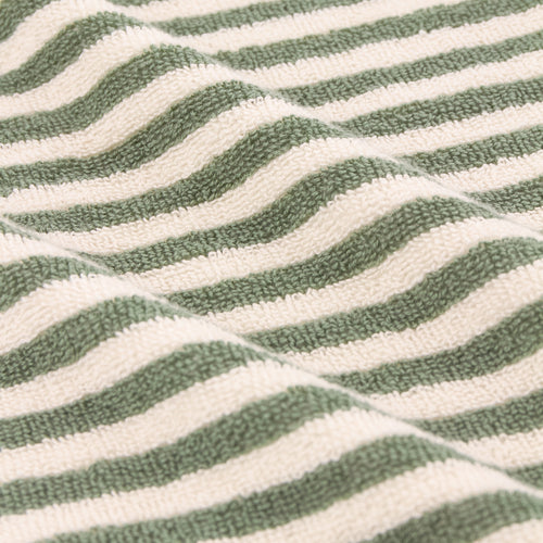 Hebden Striped Cotton Bath Mat Forest