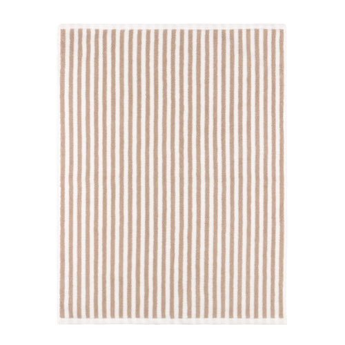 Hebden Striped Cotton Bath Mat Natural