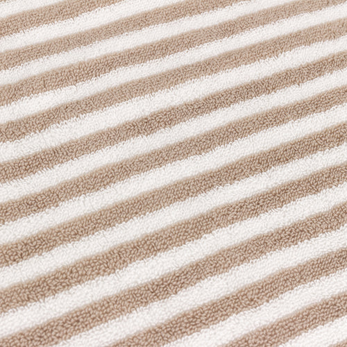 Hebden Striped Cotton Bath Mat Natural