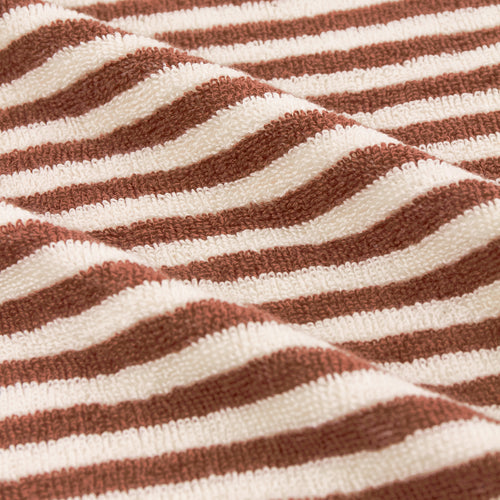 Hebden Striped Cotton Bath Mat Pecan