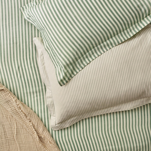 Hebden Black Mélange Stripe Cotton Duvet Cover Set | Black Bedding | Yard Hebden Black Mélange Stripe Cotton Duvet Cover Set | Black Bedding | Yard