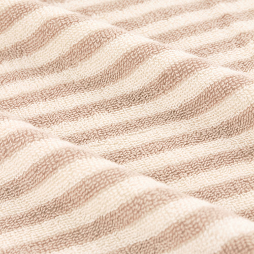 Hebden Striped Cotton Towels Natural