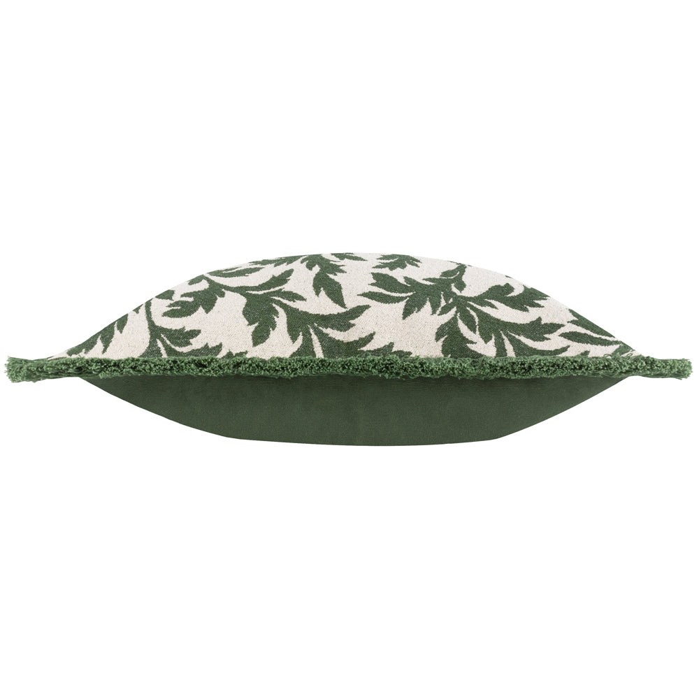 Hedera Jacquard Cushion Green