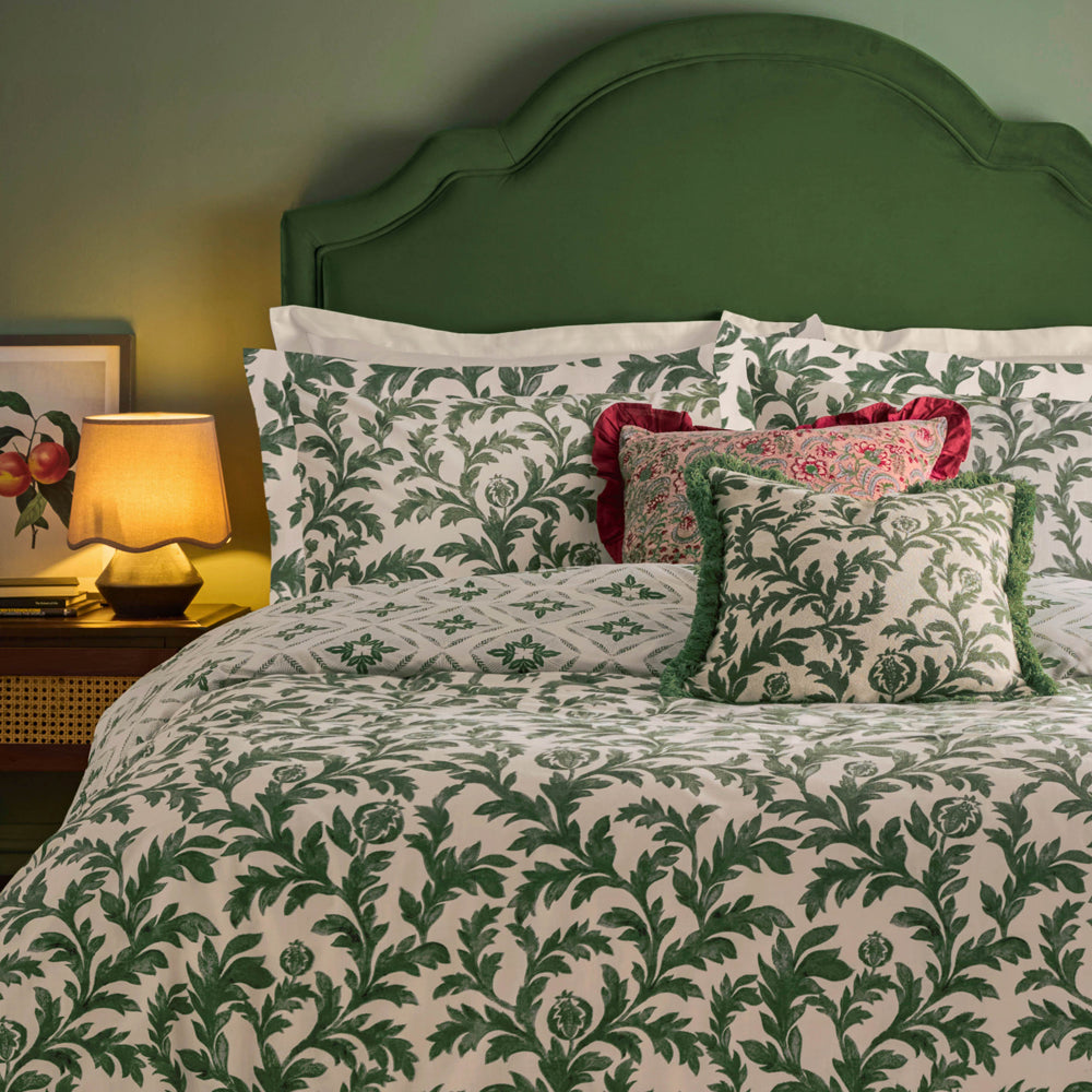 Hedera Printed Duvet Cover Set Verdie